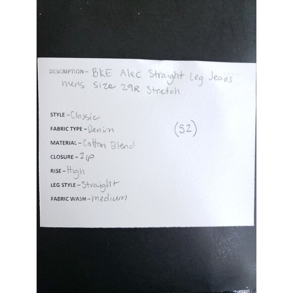 BKE Alec Straight Leg Jeans Mens Size 29R Medium Wash Denim Stretch - Picture 11 of 11